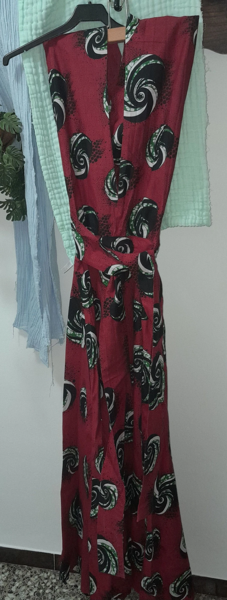 Mono largo / Jumpsuit multiposición estampado africano (Wax print) -
